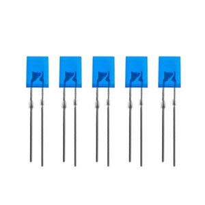 100 PCS 2*5*7MM Square LED Light Emitting Diodes Blue New